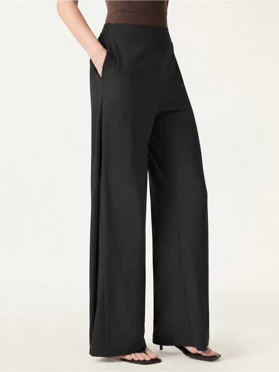 OGL Pants - Wide-Leg High-Waist Black Pants